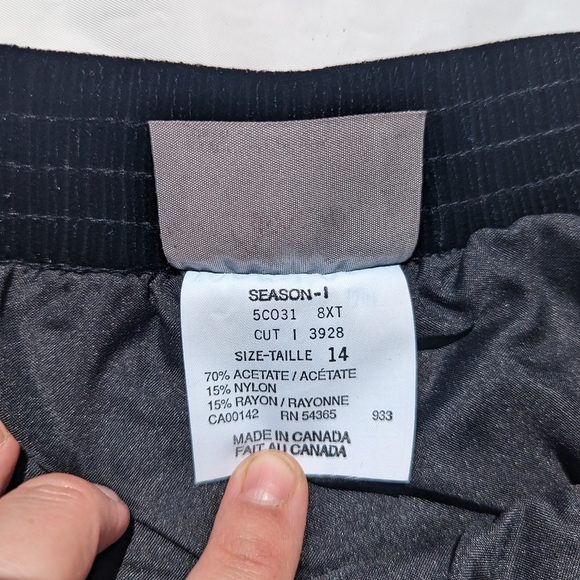 Vintage Tan Jay Velvet Style Set - Velvet Floral Detail + Gold Buttons - Size 14 - Picture 11 of 12